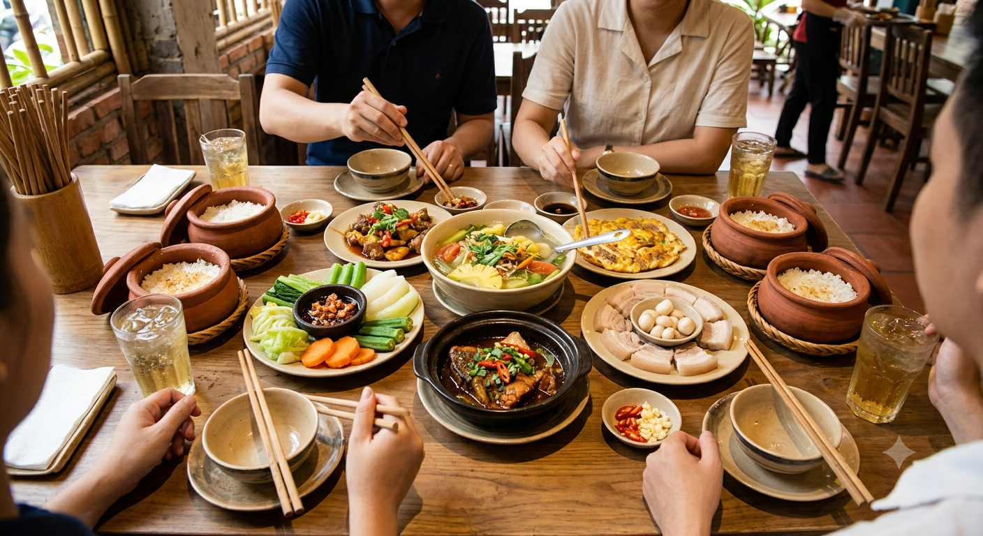 Thực Đơn Lý Tưởng Cho 4 Thành Viên